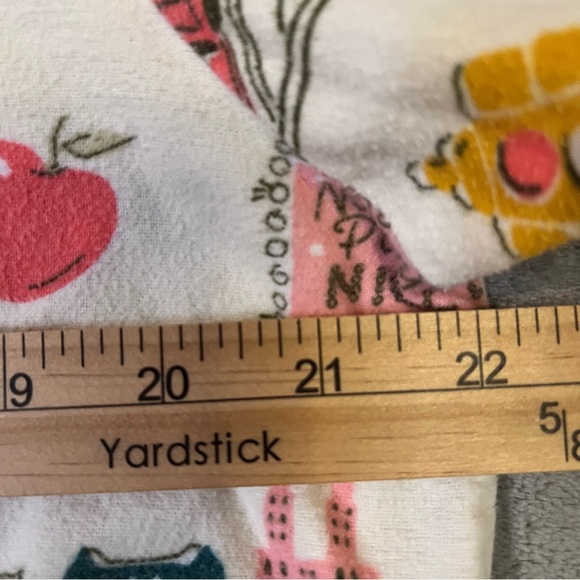 Nick & Nora Womens New York City Scenes Pajama Shirt Cotton Sz L Button Up Top - Picture 7 of 12